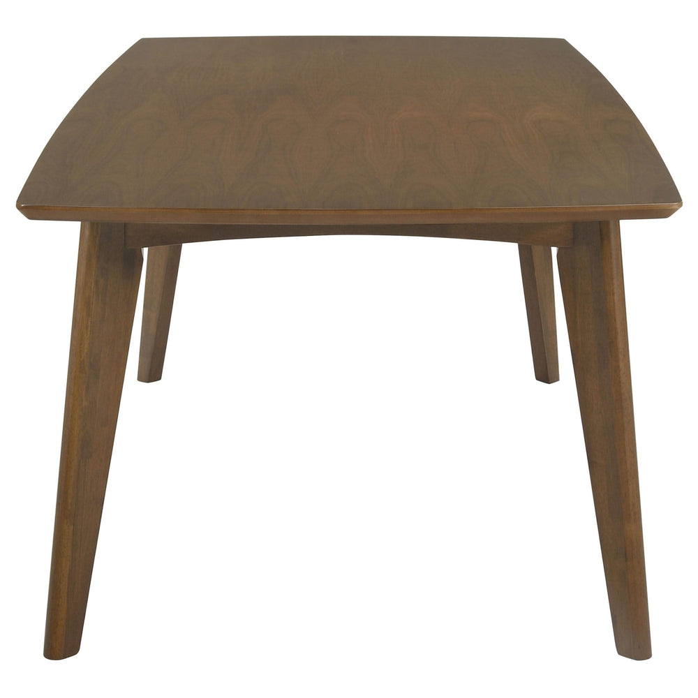 Mesa de comedor rectangular Malone de madera de 78 pulgadas en nogal oscuro