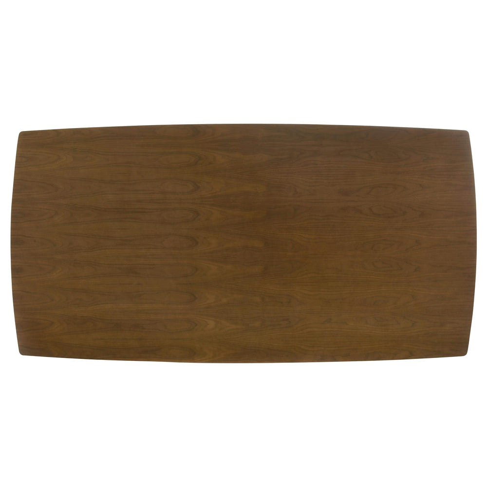 Mesa de comedor rectangular Malone de madera de 78 pulgadas en nogal oscuro