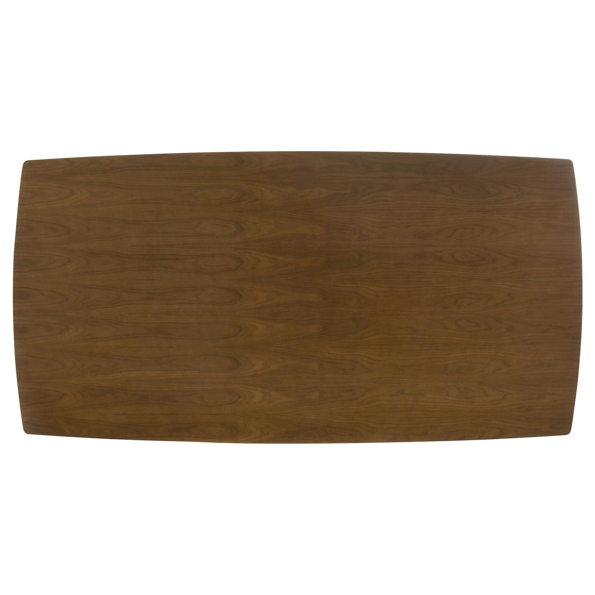 Mesa de comedor rectangular Malone de madera de 78 pulgadas en nogal oscuro