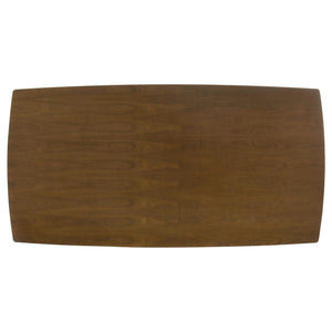 Mesa de comedor rectangular Malone de madera de 78 pulgadas en nogal oscuro