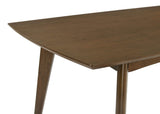 Mesa de comedor rectangular Malone de madera de 78 pulgadas en nogal oscuro