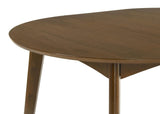 Juego de mesa de comedor ovalada Jedda de 5 piezas en nogal oscuro
