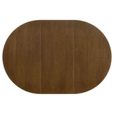 Juego de mesa de comedor ovalada Jedda de 5 piezas en nogal oscuro