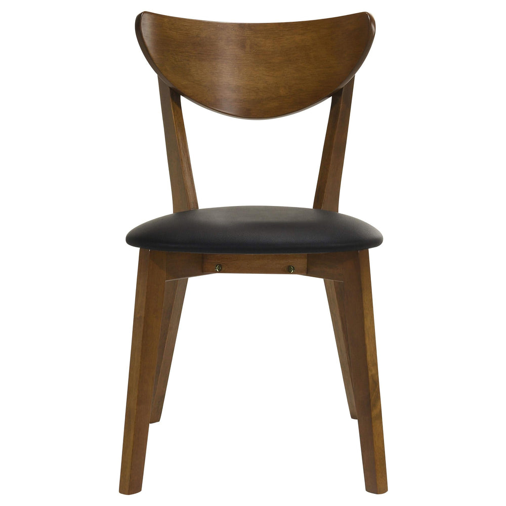 Silla de comedor auxiliar Jedda Wood en nogal oscuro (juego de 2)