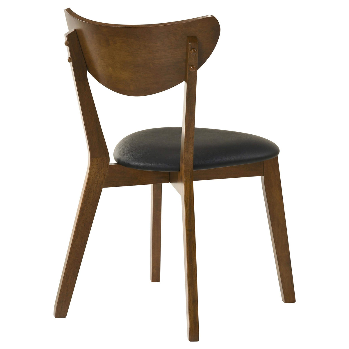 Silla de comedor auxiliar Jedda Wood en nogal oscuro (juego de 2)