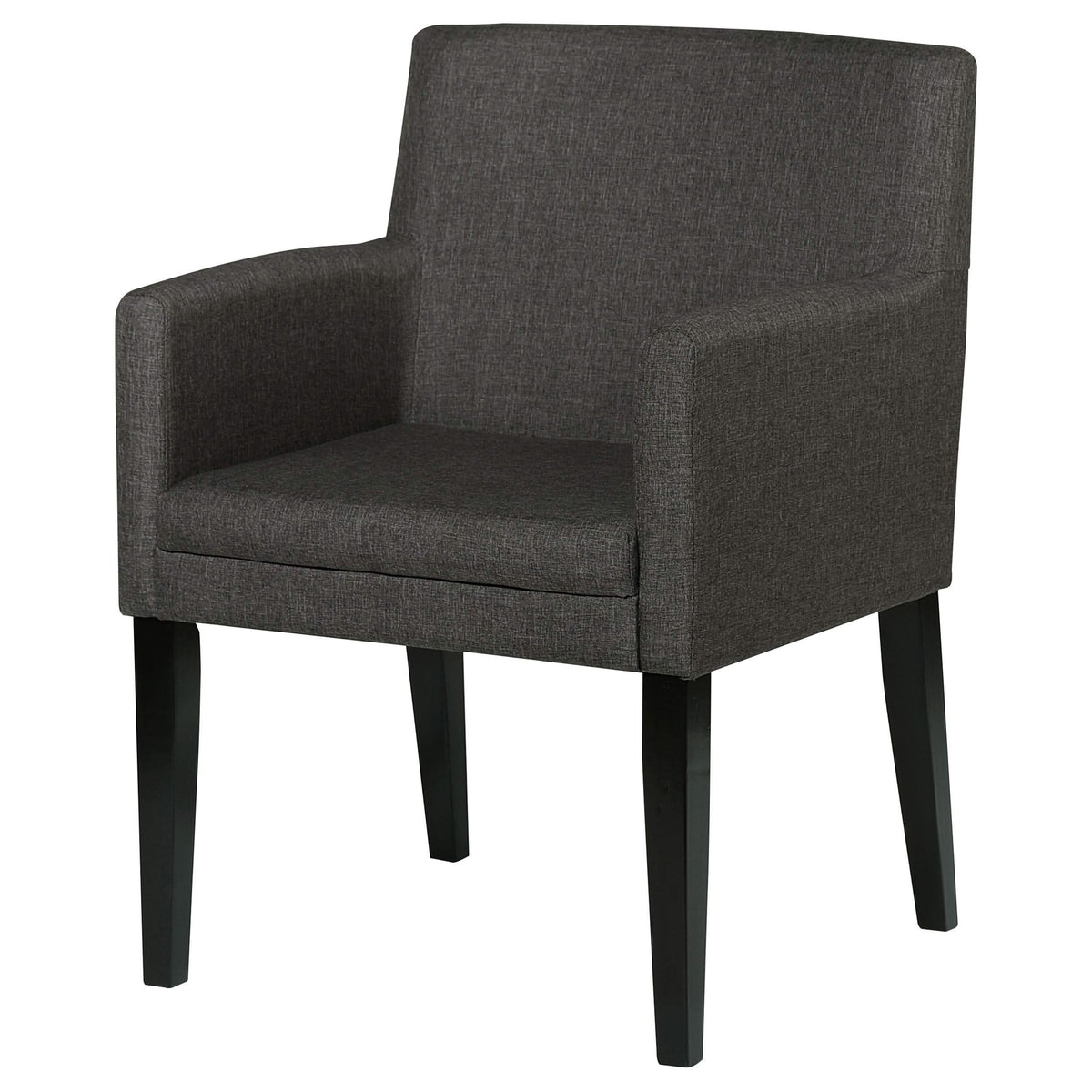 Sillón de comedor tapizado Catherine gris (juego de 2)