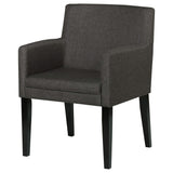 Sillón de comedor tapizado Catherine gris (juego de 2)