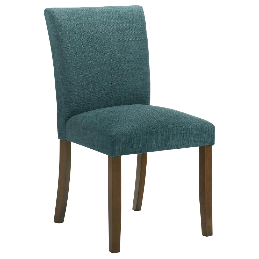 Silla de comedor tapizada Cantley azul verdoso (juego de 2)
