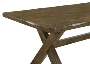 Juego de mesa de comedor rectangular Alston de 5 piezas, color nuez moscada nudosa
