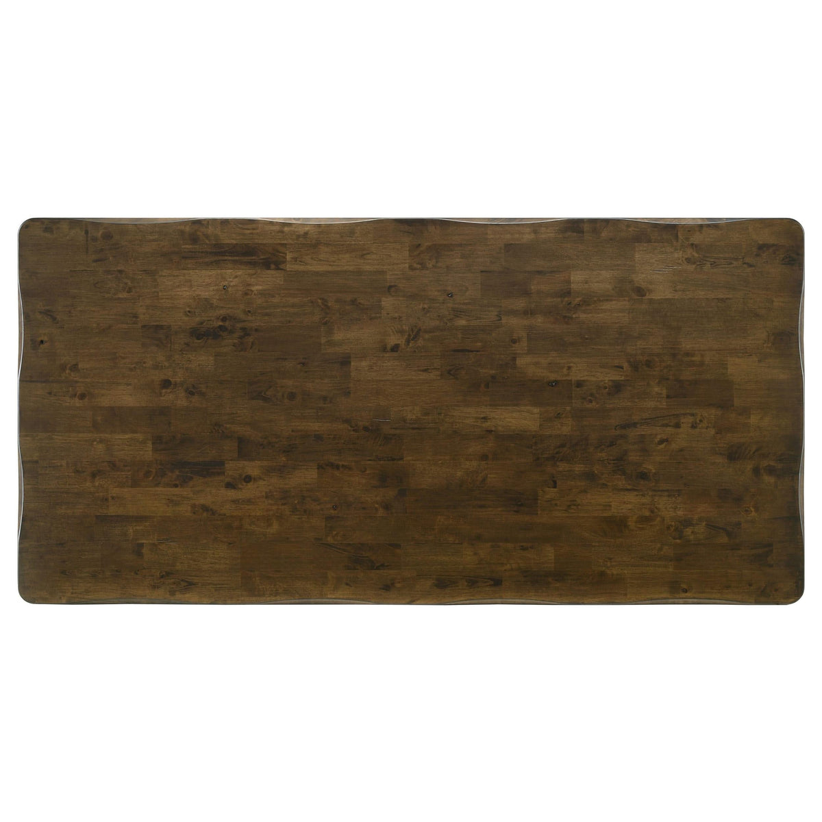 Juego de mesa de comedor rectangular Alston de 7 piezas, color nuez moscada nudosa