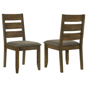 Silla de comedor Alston Wood Knotty Nutmeg (juego de 2)