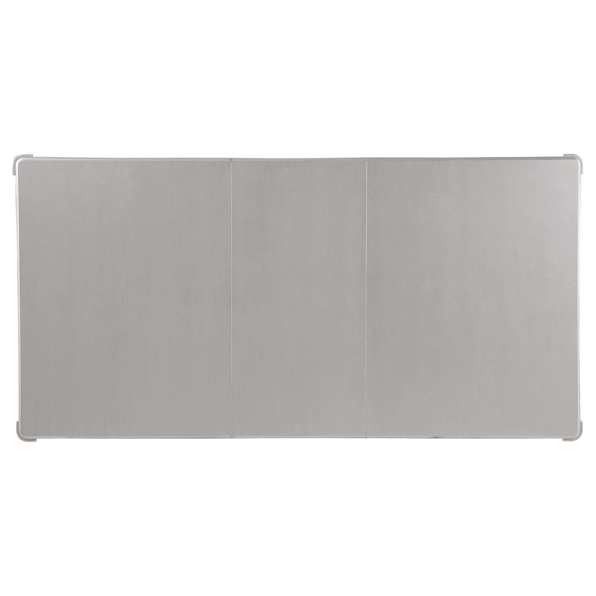 Juego de comedor rectangular de 5 piezas Bling Game, color platino metálico
