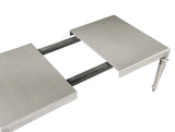 Juego de comedor rectangular de 5 piezas Bling Game, color platino metálico