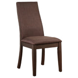 Juego de mesa de comedor rectangular de 7 piezas Spring Creek color chocolate