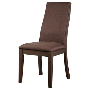 Juego de mesa de comedor rectangular de 7 piezas Spring Creek color chocolate