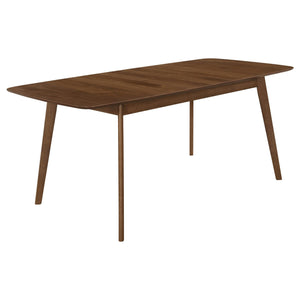 Juego de comedor rectangular Redbridge de 5 piezas en nogal natural