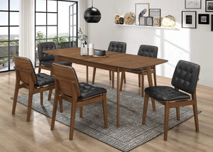 Mesa de comedor extensible Redbridge de 75 pulgadas en nogal natural