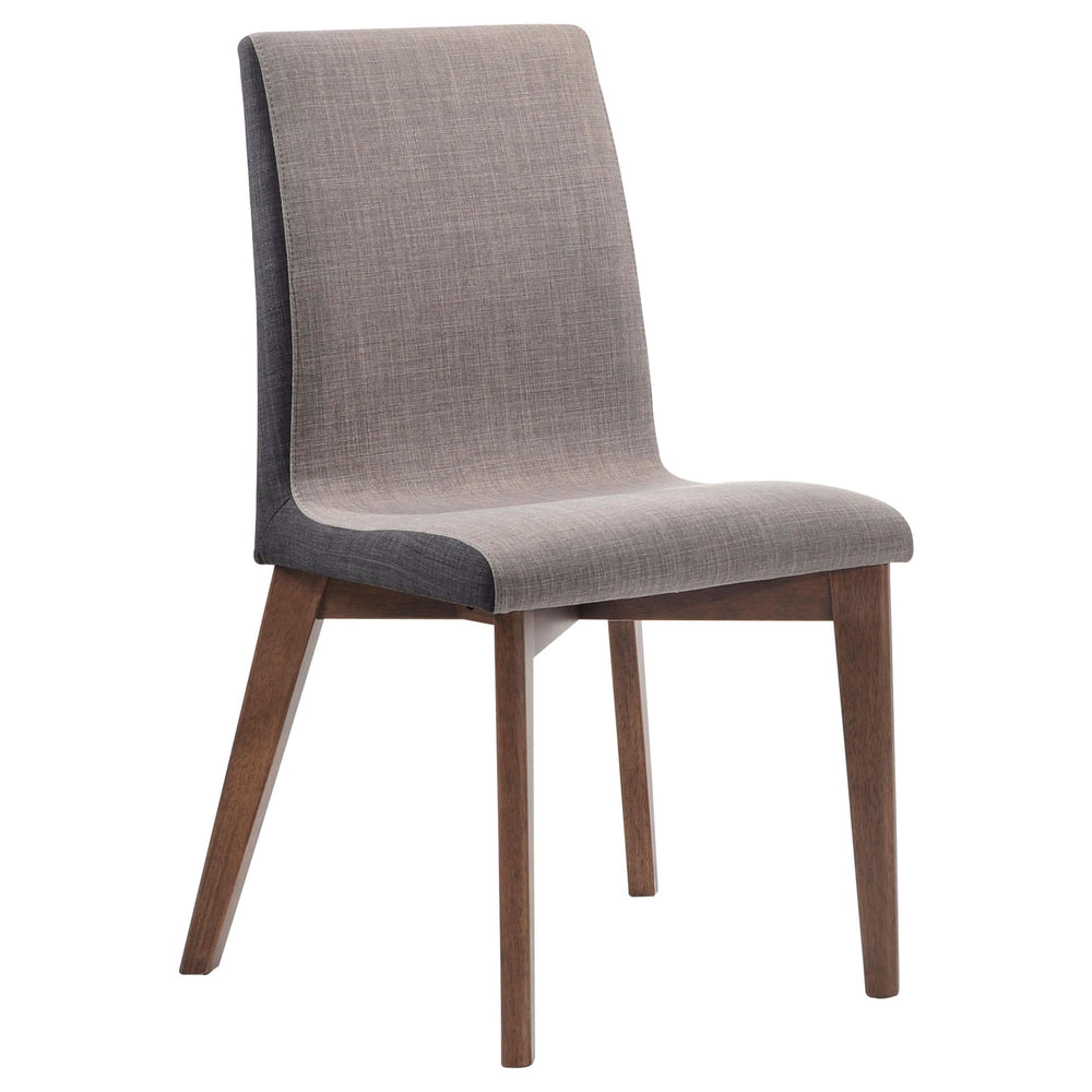 Silla de comedor tapizada Redbridge en nogal (juego de 2)