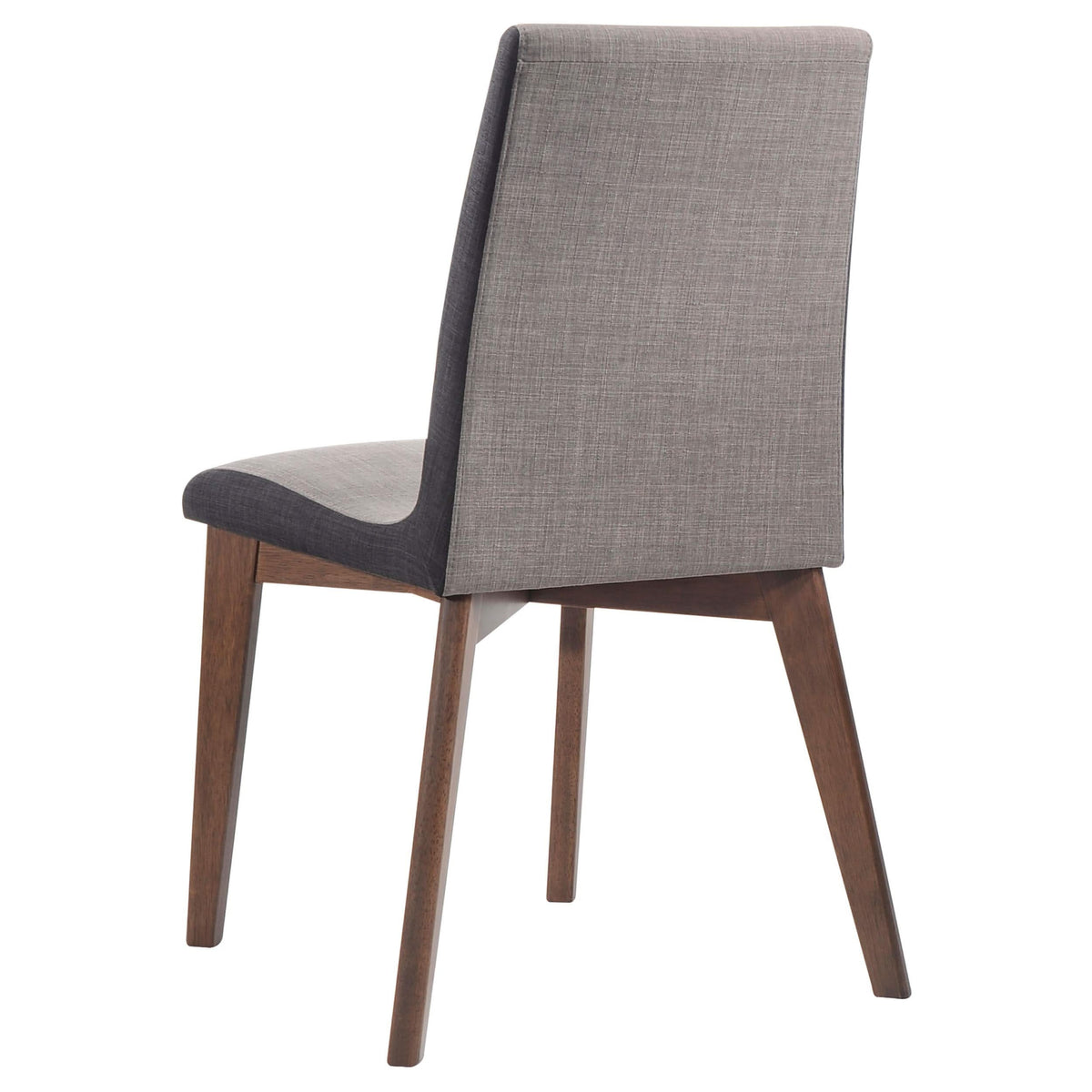 Silla de comedor tapizada Redbridge en nogal (juego de 2)
