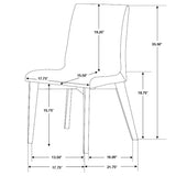 Silla de comedor tapizada Redbridge en nogal (juego de 2)