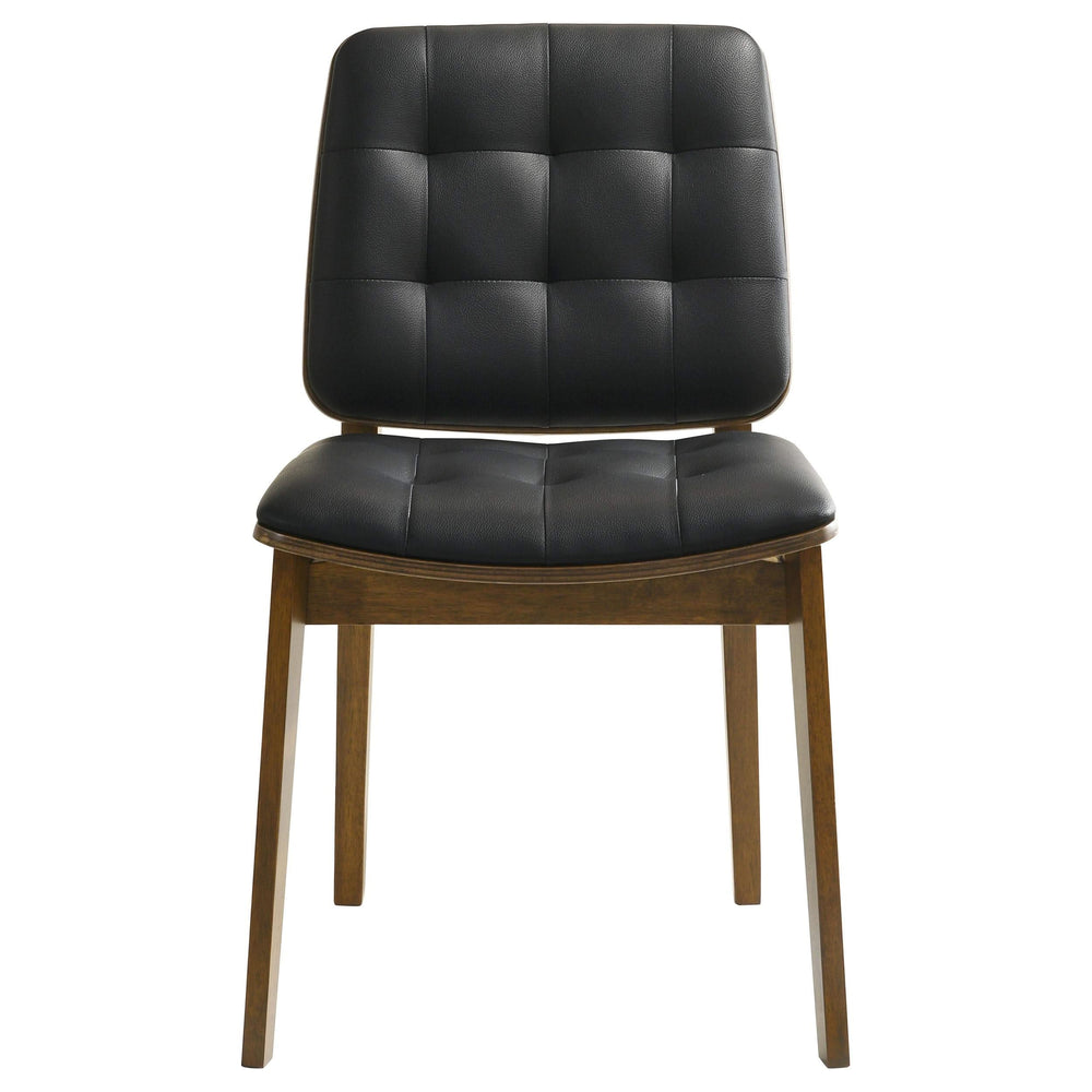 Silla de comedor tapizada Redbridge en nogal (juego de 2)