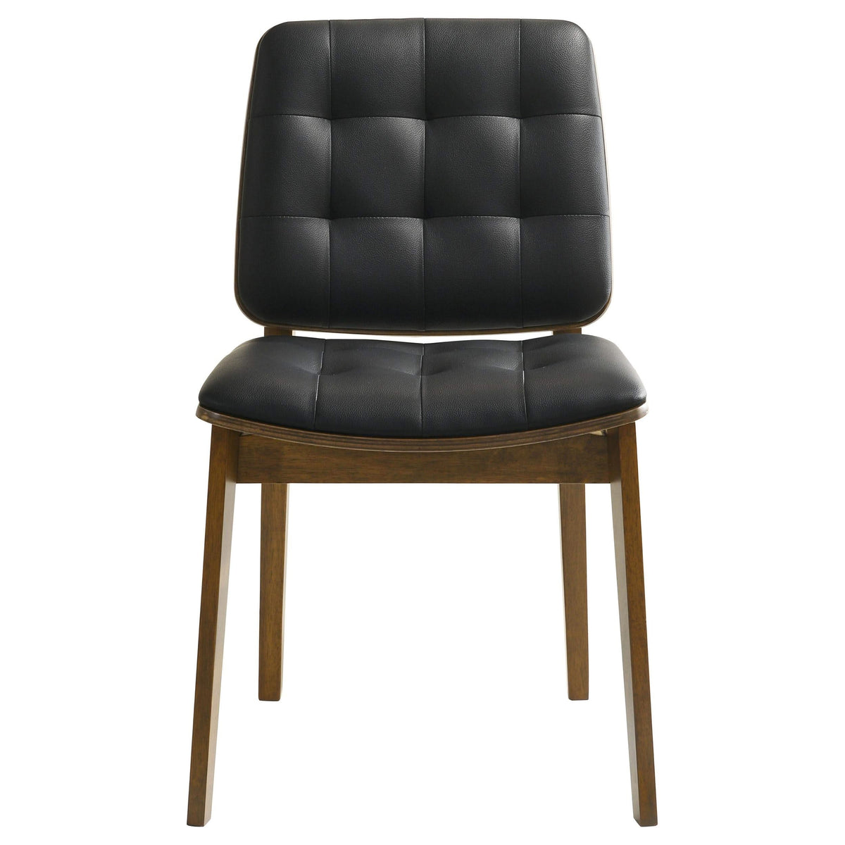 Silla de comedor tapizada Redbridge en nogal (juego de 2)