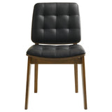 Silla de comedor tapizada Redbridge en nogal (juego de 2)