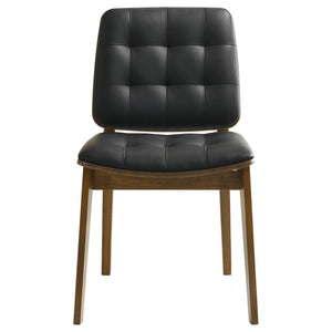 Silla de comedor tapizada Redbridge en nogal (juego de 2)