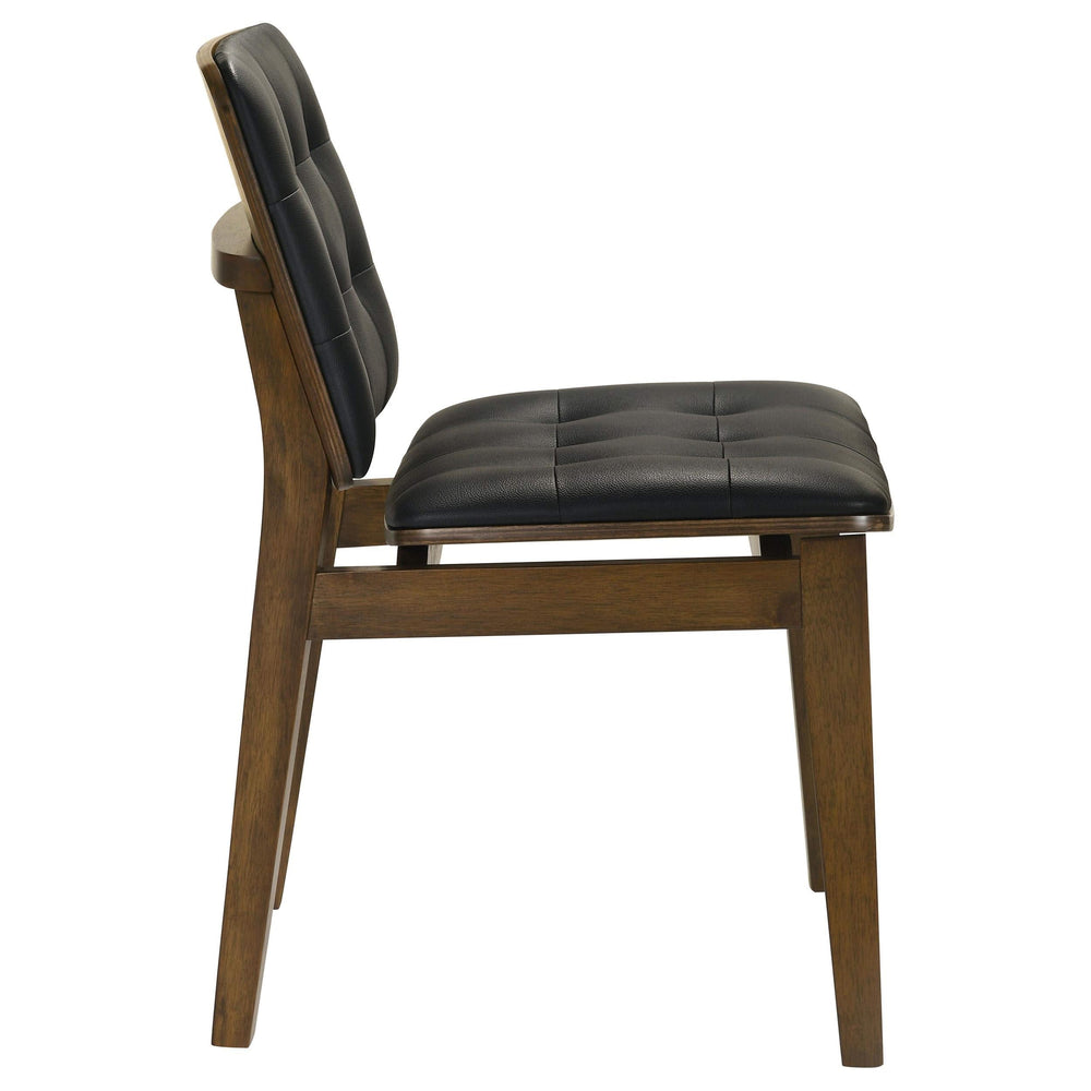 Silla de comedor tapizada Redbridge en nogal (juego de 2)