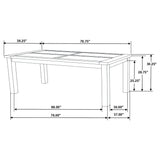 Juego de comedor rectangular Coleman de 9 piezas, marrón dorado rústico