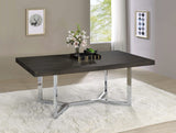 Mesa de comedor Benson de madera compuesta de 72 pulgadas, roble oscuro