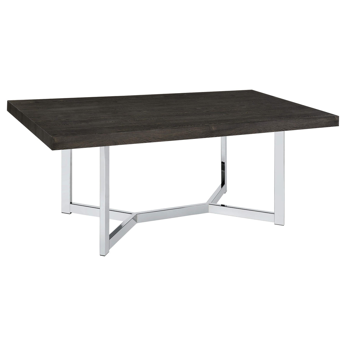 Mesa de comedor Benson de madera compuesta de 72 pulgadas, roble oscuro