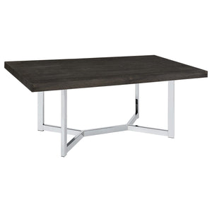 Mesa de comedor Benson de madera compuesta de 72 pulgadas, roble oscuro