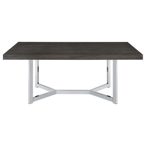 Mesa de comedor Benson de madera compuesta de 72 pulgadas, roble oscuro
