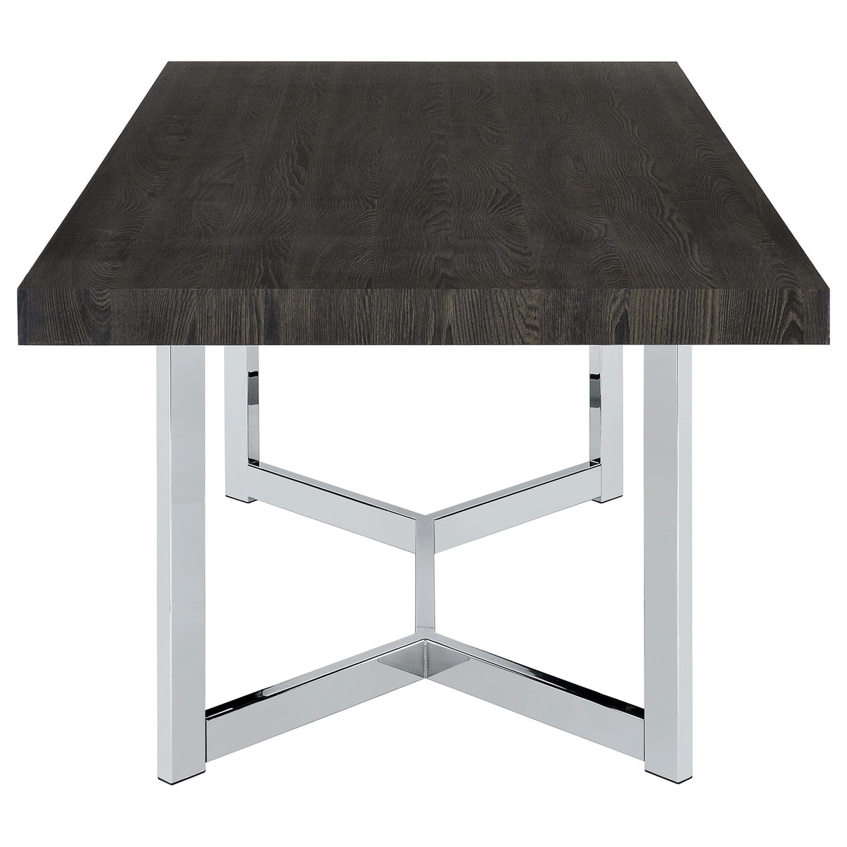 Mesa de comedor Benson de madera compuesta de 72 pulgadas, roble oscuro