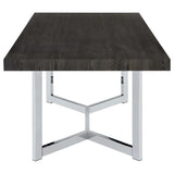 Mesa de comedor Benson de madera compuesta de 72 pulgadas, roble oscuro