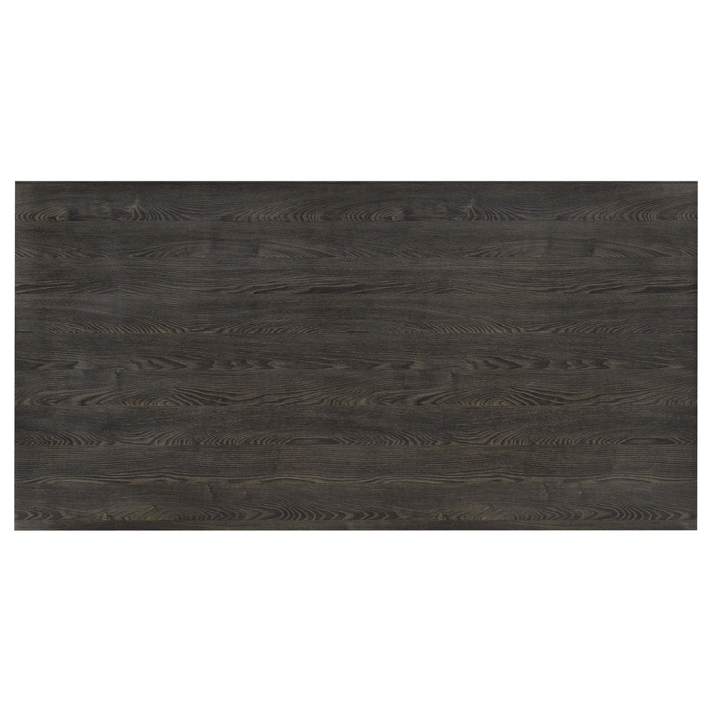 Mesa de comedor Benson de madera compuesta de 72 pulgadas, roble oscuro
