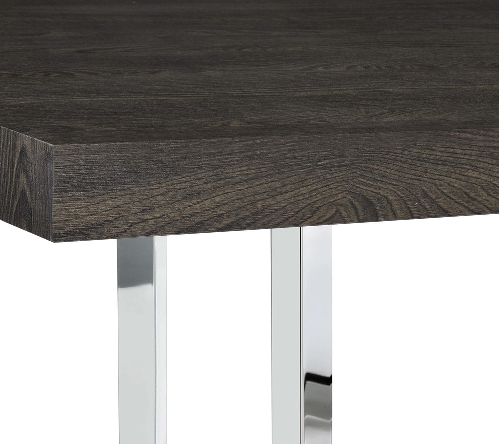 Mesa de comedor Benson de madera compuesta de 72 pulgadas, roble oscuro