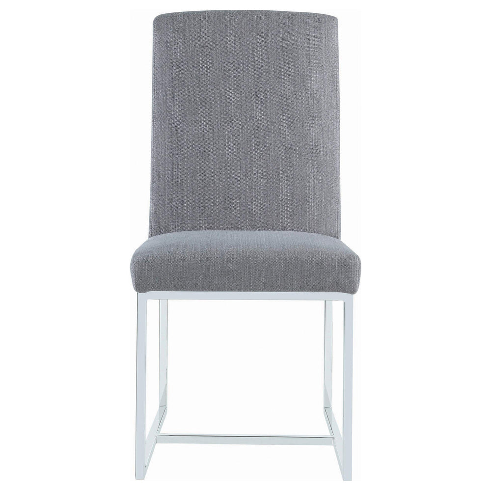 Silla de comedor tapizada Mackinnon gris (juego de 2)