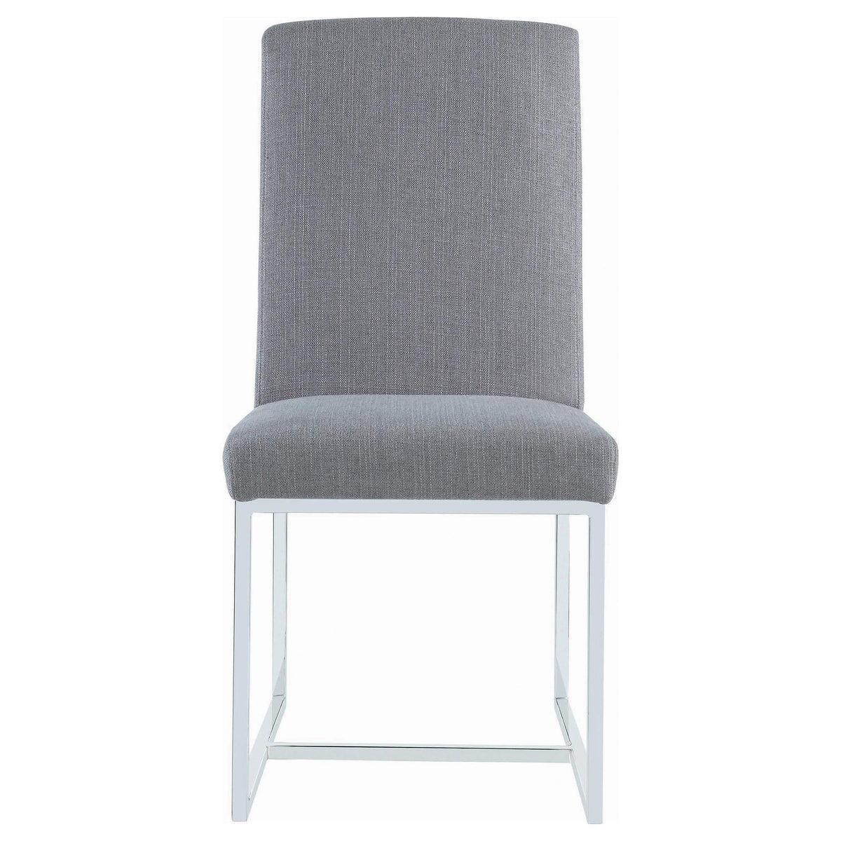 Silla de comedor tapizada Mackinnon gris (juego de 2)