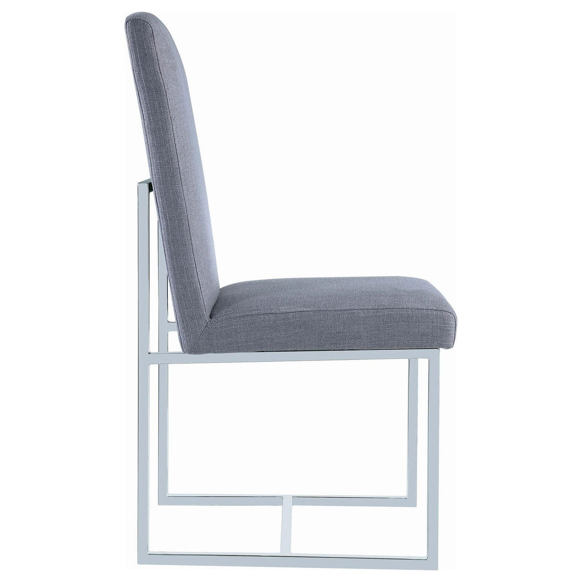 Silla de comedor tapizada Mackinnon gris (juego de 2)