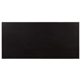 Juego de mesa de comedor rectangular Parkins de 5 piezas, color espresso rústico