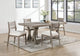 Cornelia 5-piece Rectangular Dining Table Set Coastal Grey