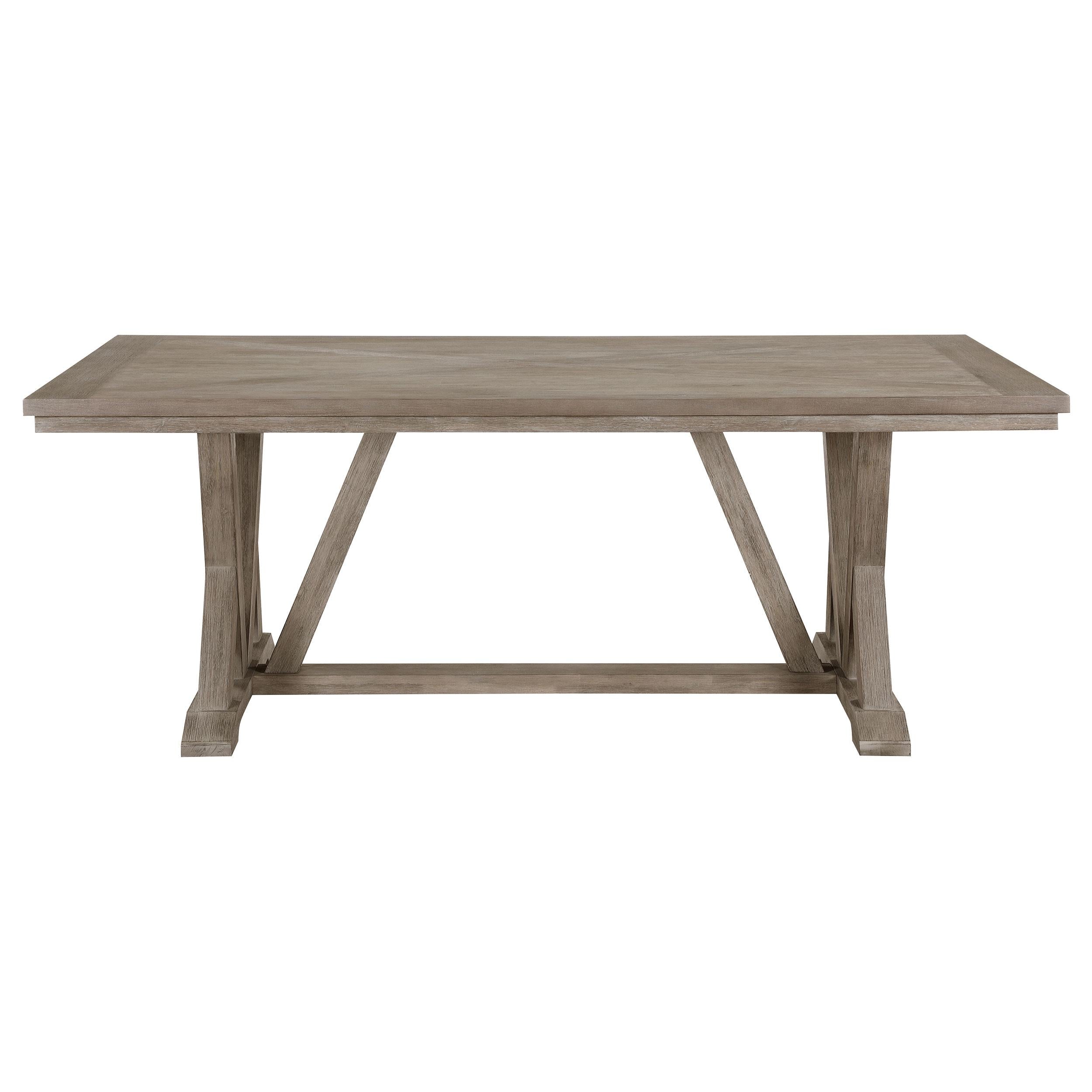 Cornelia Rectangular 82-inch Dining Table Coastal Grey