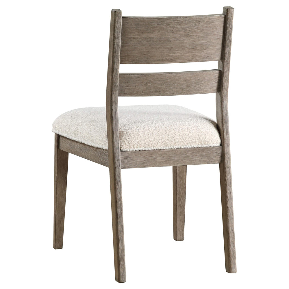 Silla de comedor de madera Cornelia, color gris costero (juego de 2)