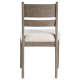 Silla de comedor de madera Cornelia, color gris costero (juego de 2)