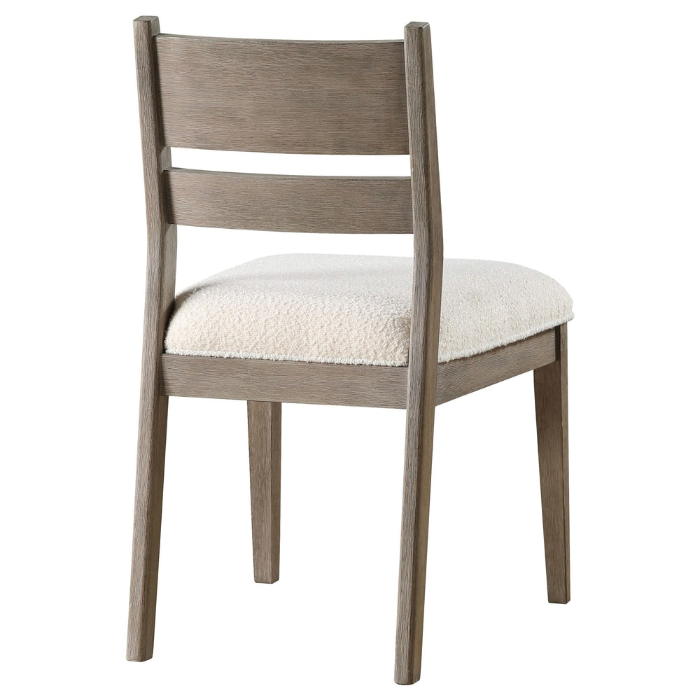 Silla de comedor de madera Cornelia, color gris costero (juego de 2)