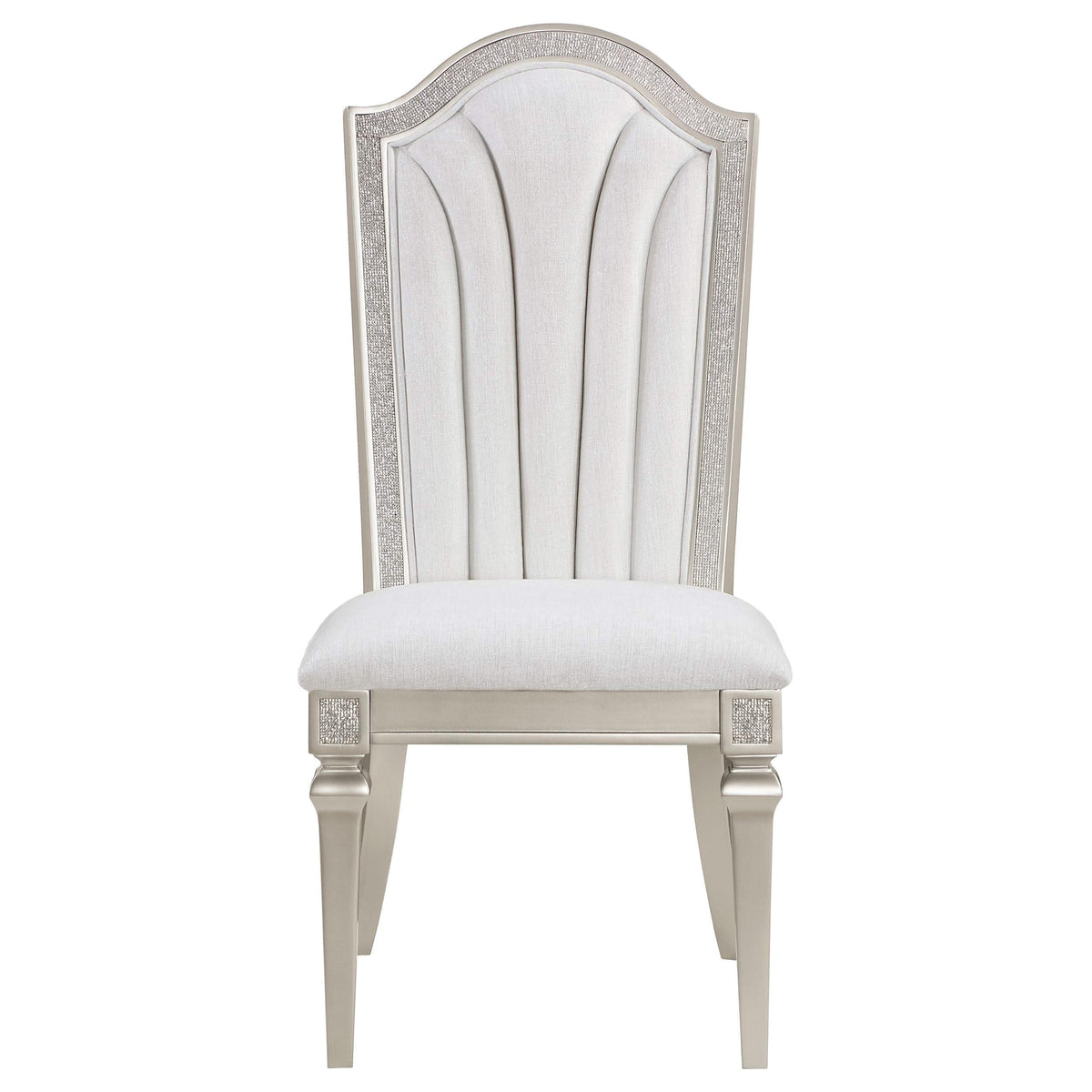 Juego de comedor Evangeline de 9 piezas con hojas extensibles en roble plateado
