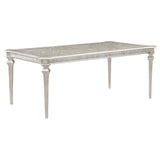 Evangeline 96-inch Extension Leaf Dining Table Silver Oak