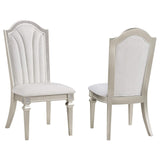 Silla de comedor Evangeline Wood de roble plateado (juego de 2)